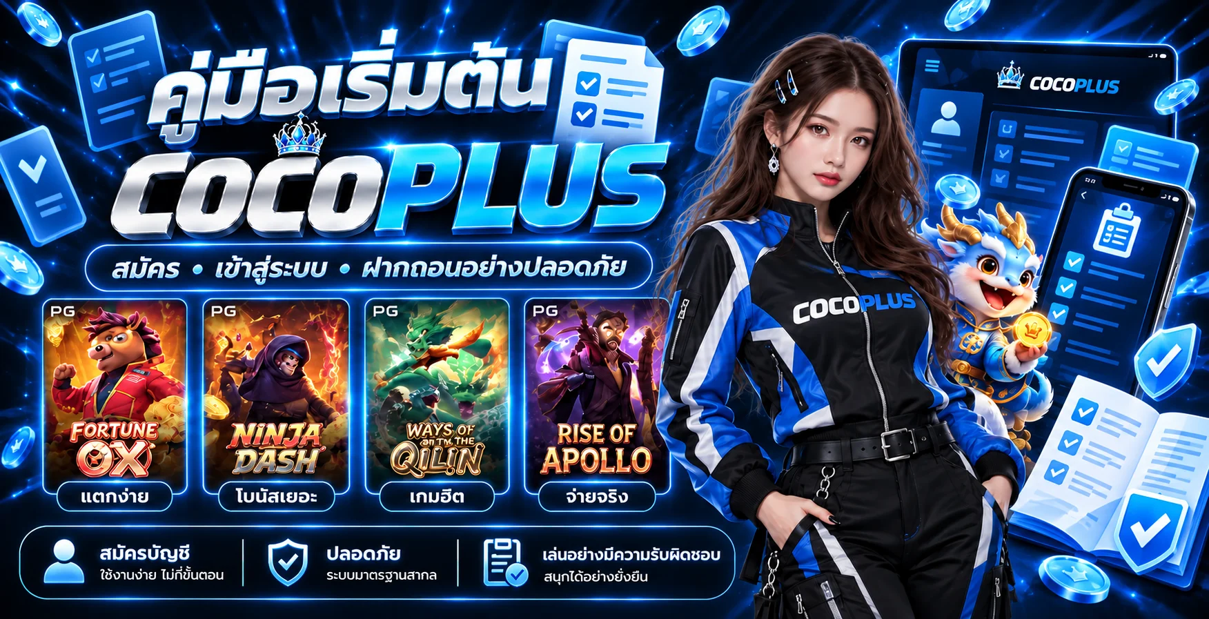 COCOPLUS คู่มือสมัคร เข้าสู่ระบบ ฝากถอน